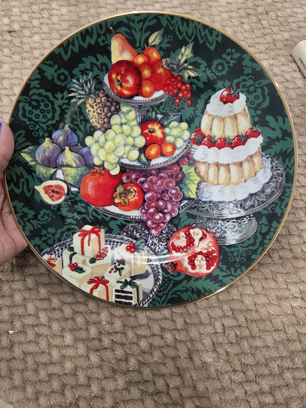 Andrea by Sadek Les Delices Saloomey Design Decorative Dessert Plate